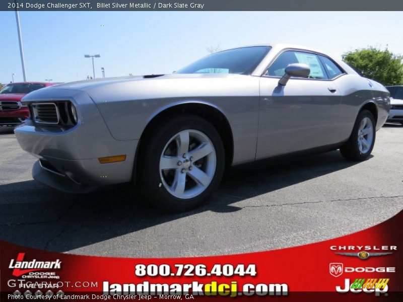 Billet Silver Metallic / Dark Slate Gray 2014 Dodge Challenger SXT