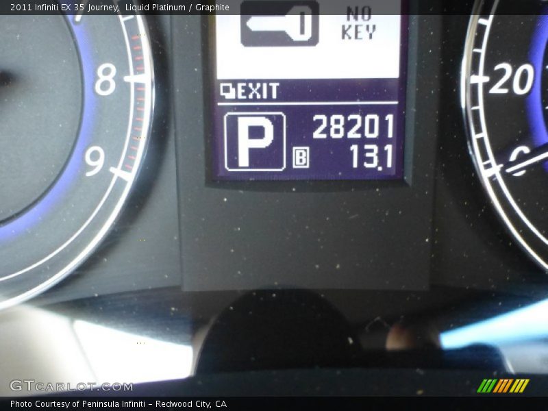 Liquid Platinum / Graphite 2011 Infiniti EX 35 Journey