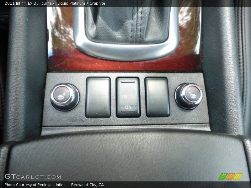 Liquid Platinum / Graphite 2011 Infiniti EX 35 Journey