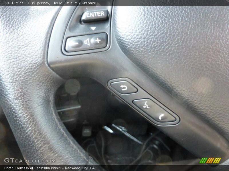 Liquid Platinum / Graphite 2011 Infiniti EX 35 Journey