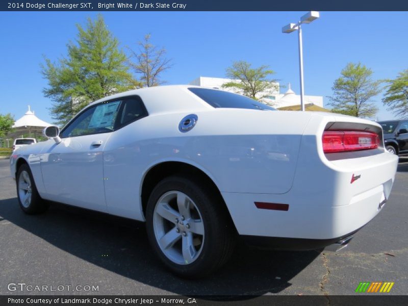 Bright White / Dark Slate Gray 2014 Dodge Challenger SXT