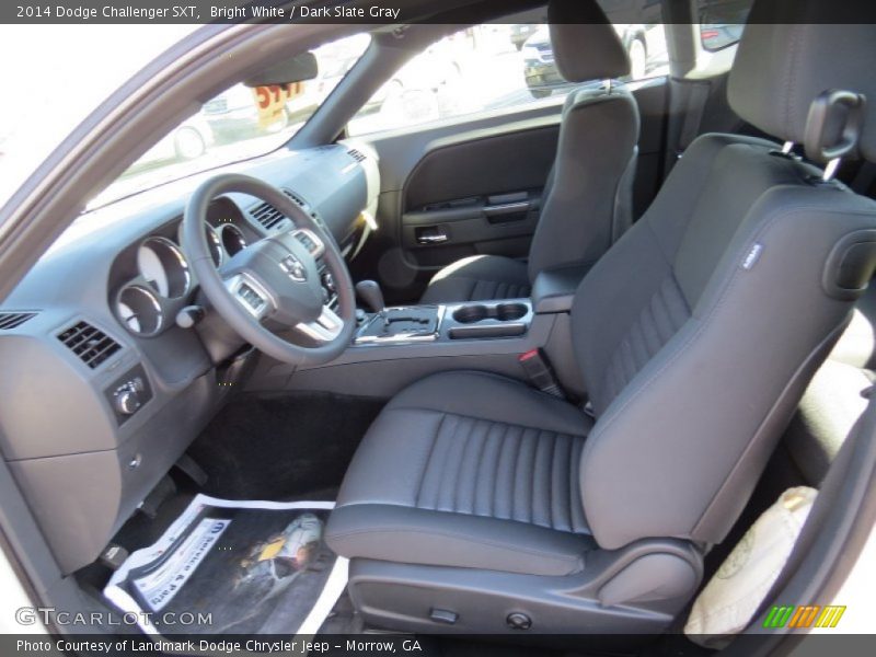 Bright White / Dark Slate Gray 2014 Dodge Challenger SXT