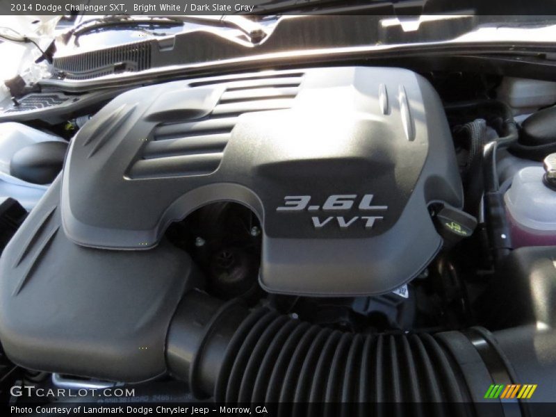 Bright White / Dark Slate Gray 2014 Dodge Challenger SXT
