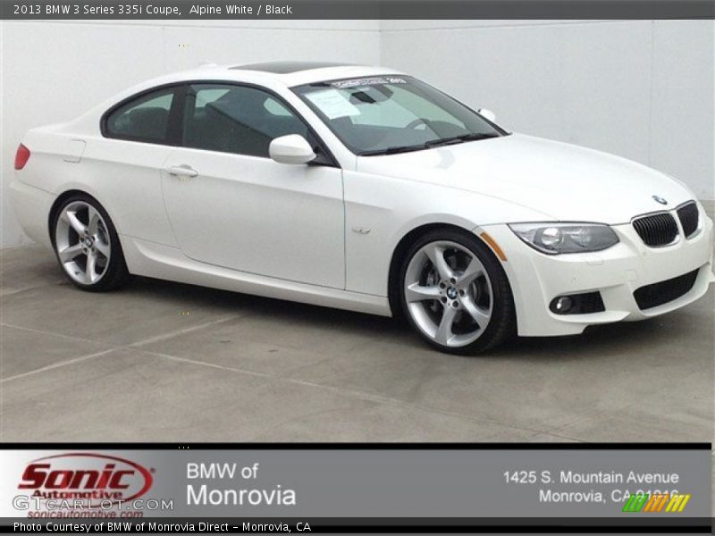 Alpine White / Black 2013 BMW 3 Series 335i Coupe