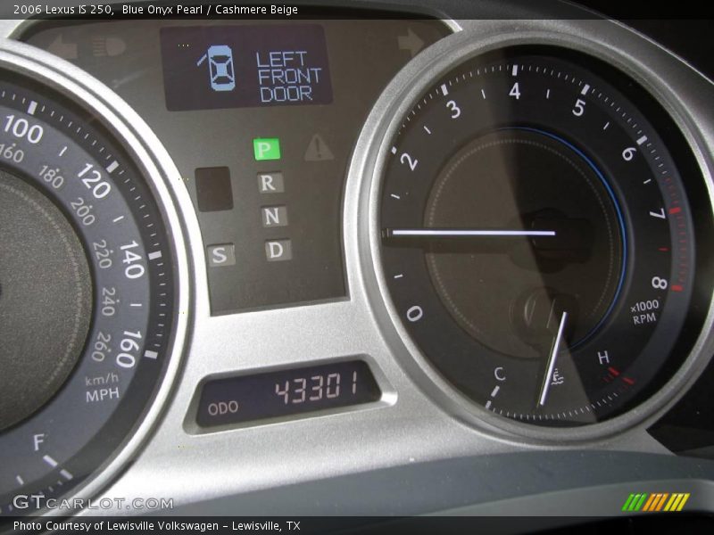 Blue Onyx Pearl / Cashmere Beige 2006 Lexus IS 250
