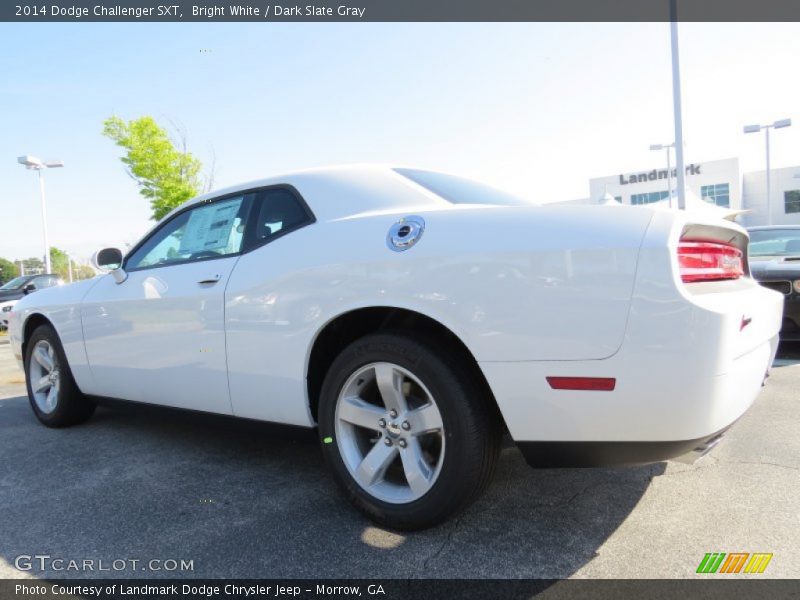 Bright White / Dark Slate Gray 2014 Dodge Challenger SXT