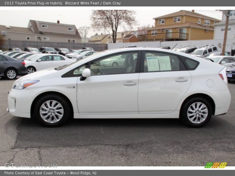 Blizzard White Pearl / Dark Gray 2013 Toyota Prius Plug-in Hybrid