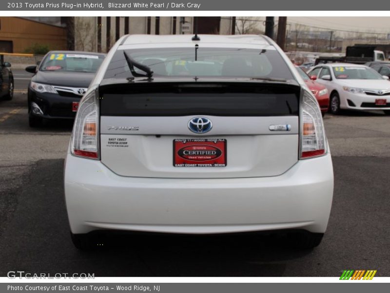 Blizzard White Pearl / Dark Gray 2013 Toyota Prius Plug-in Hybrid