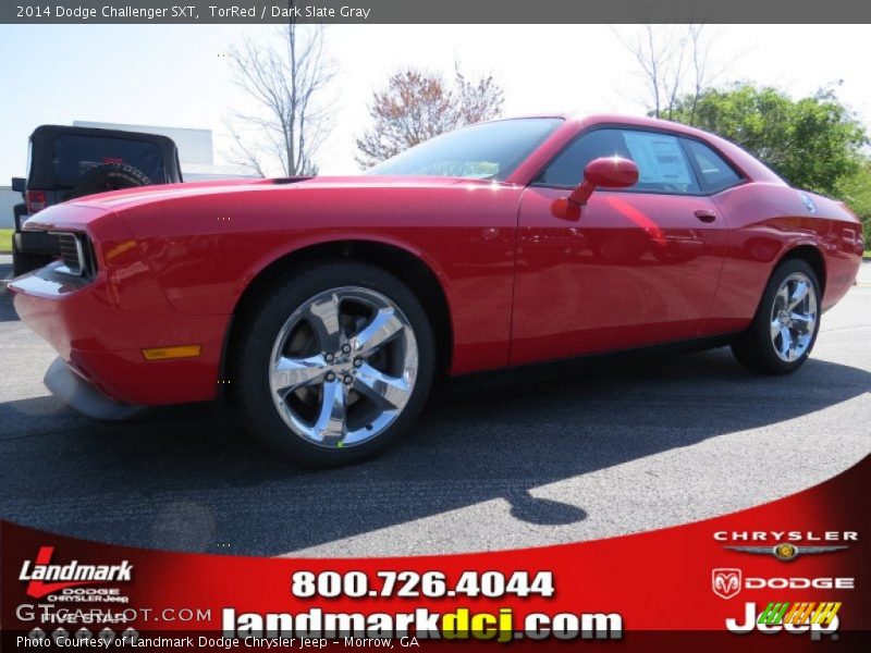 TorRed / Dark Slate Gray 2014 Dodge Challenger SXT
