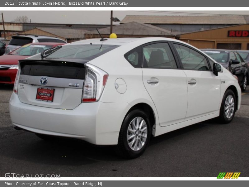 Blizzard White Pearl / Dark Gray 2013 Toyota Prius Plug-in Hybrid
