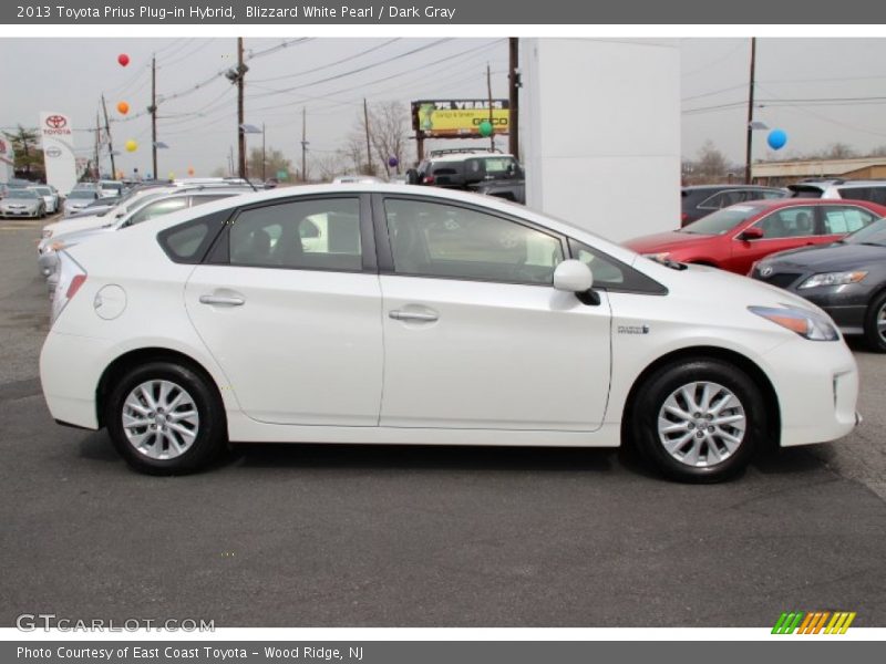 Blizzard White Pearl / Dark Gray 2013 Toyota Prius Plug-in Hybrid
