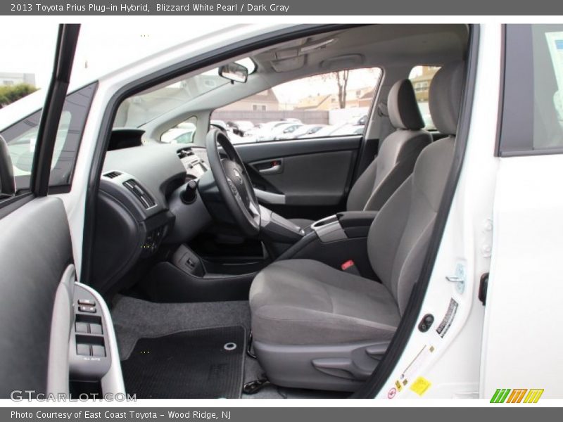 Blizzard White Pearl / Dark Gray 2013 Toyota Prius Plug-in Hybrid