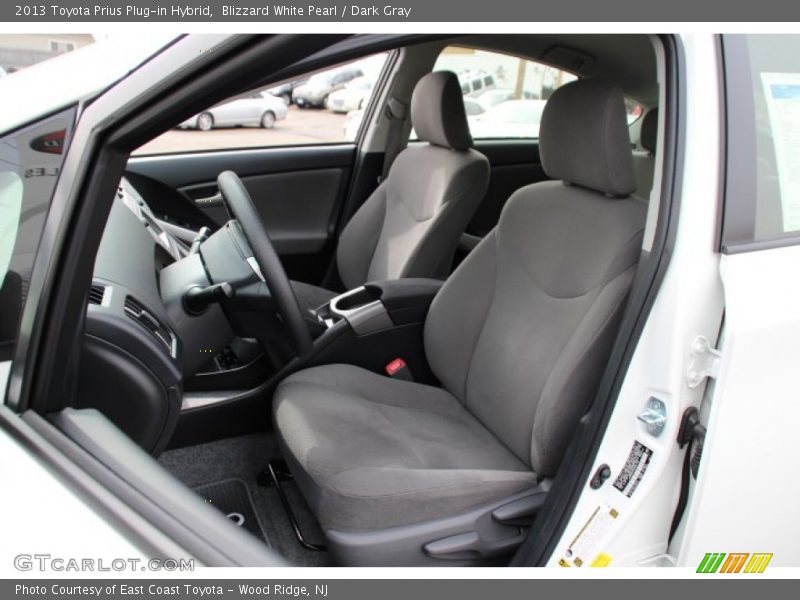 Blizzard White Pearl / Dark Gray 2013 Toyota Prius Plug-in Hybrid