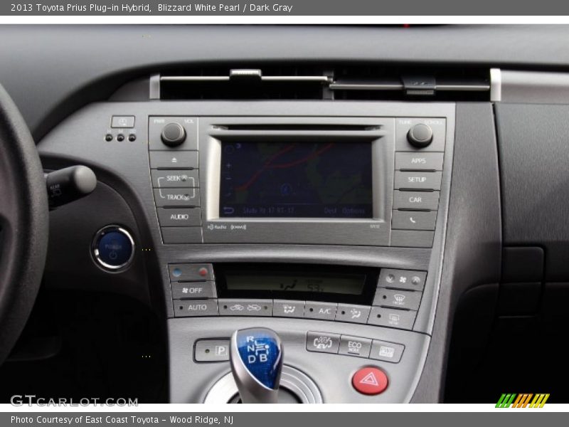 Blizzard White Pearl / Dark Gray 2013 Toyota Prius Plug-in Hybrid