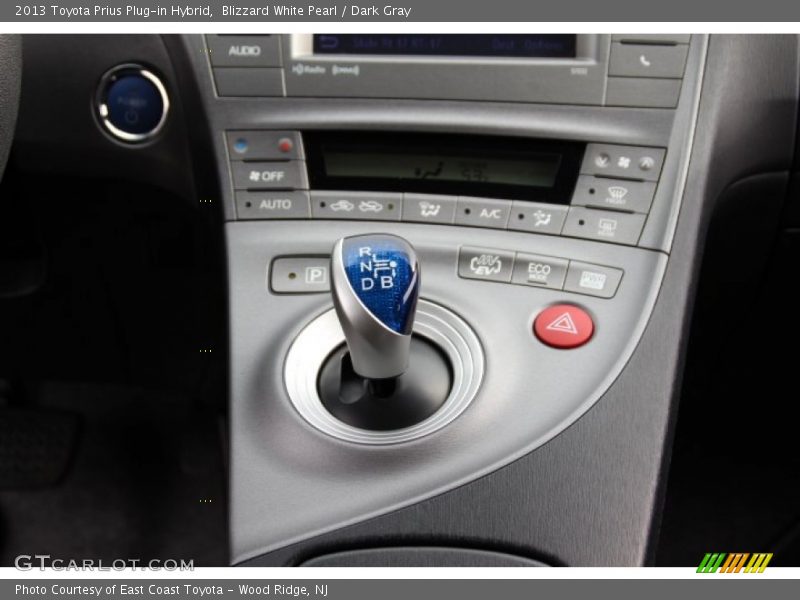Blizzard White Pearl / Dark Gray 2013 Toyota Prius Plug-in Hybrid