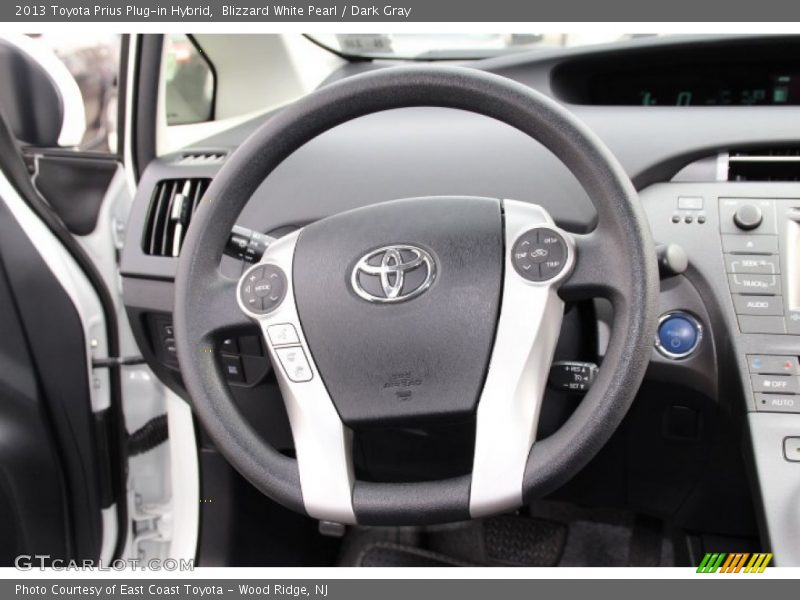 Blizzard White Pearl / Dark Gray 2013 Toyota Prius Plug-in Hybrid
