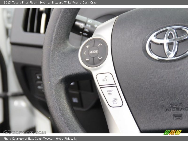 Blizzard White Pearl / Dark Gray 2013 Toyota Prius Plug-in Hybrid