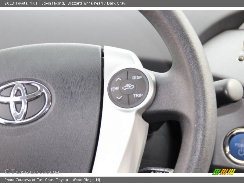 Blizzard White Pearl / Dark Gray 2013 Toyota Prius Plug-in Hybrid