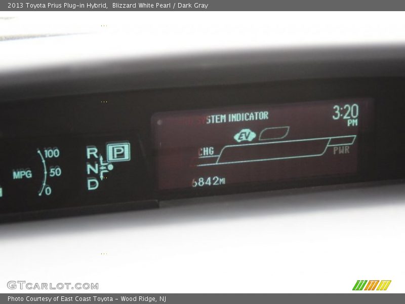 Blizzard White Pearl / Dark Gray 2013 Toyota Prius Plug-in Hybrid