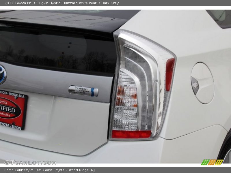 Blizzard White Pearl / Dark Gray 2013 Toyota Prius Plug-in Hybrid