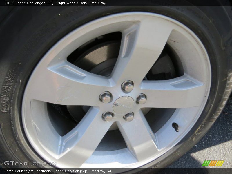 Bright White / Dark Slate Gray 2014 Dodge Challenger SXT