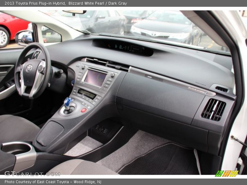 Blizzard White Pearl / Dark Gray 2013 Toyota Prius Plug-in Hybrid