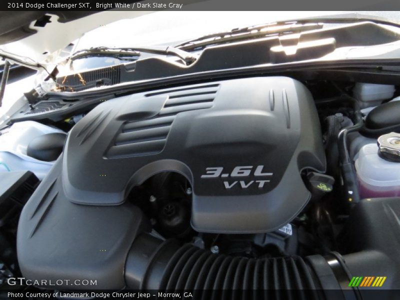 Bright White / Dark Slate Gray 2014 Dodge Challenger SXT