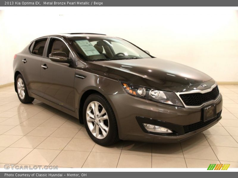 Metal Bronze Pearl Metallic / Beige 2013 Kia Optima EX