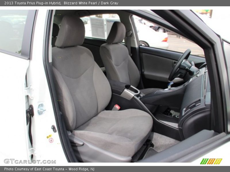 Blizzard White Pearl / Dark Gray 2013 Toyota Prius Plug-in Hybrid
