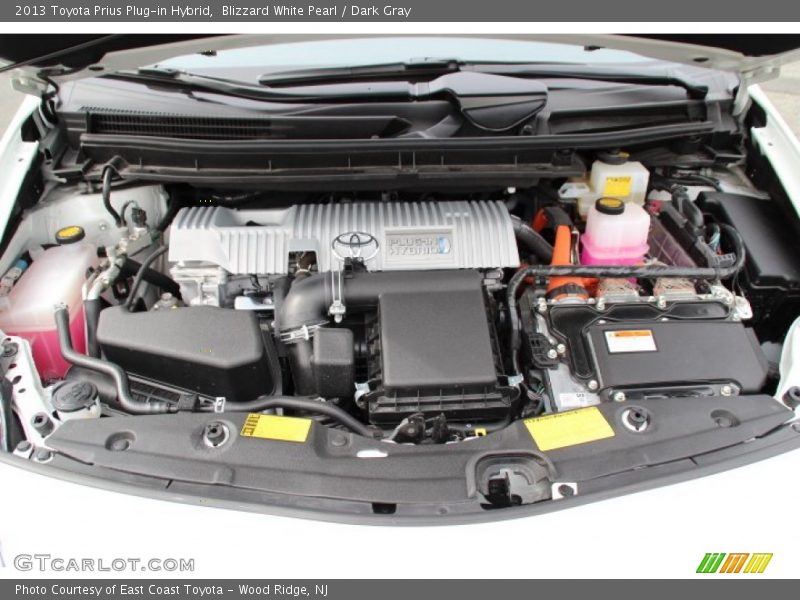 Blizzard White Pearl / Dark Gray 2013 Toyota Prius Plug-in Hybrid