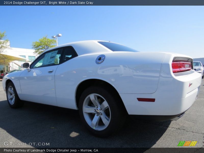 Bright White / Dark Slate Gray 2014 Dodge Challenger SXT