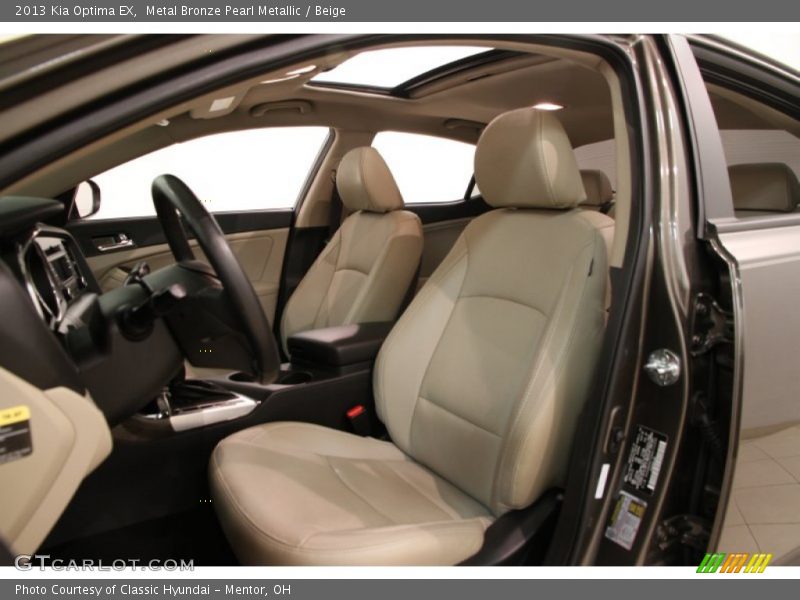 Metal Bronze Pearl Metallic / Beige 2013 Kia Optima EX