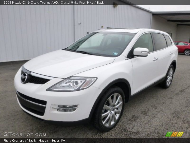 Crystal White Pearl Mica / Black 2008 Mazda CX-9 Grand Touring AWD