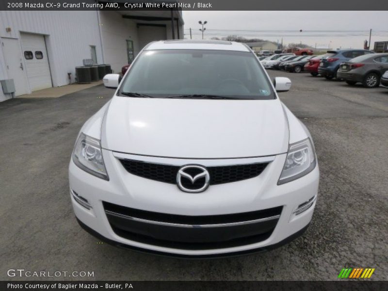 Crystal White Pearl Mica / Black 2008 Mazda CX-9 Grand Touring AWD