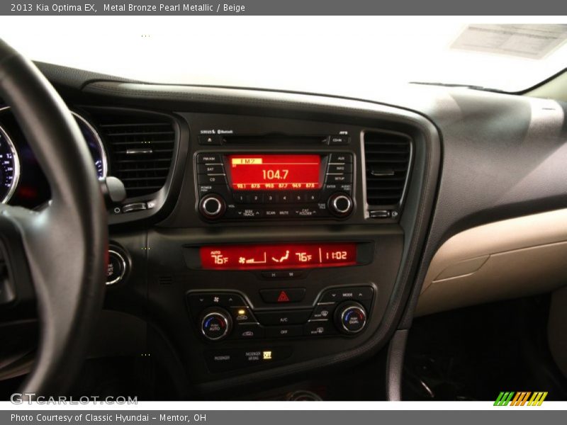 Metal Bronze Pearl Metallic / Beige 2013 Kia Optima EX