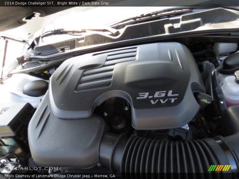 Bright White / Dark Slate Gray 2014 Dodge Challenger SXT