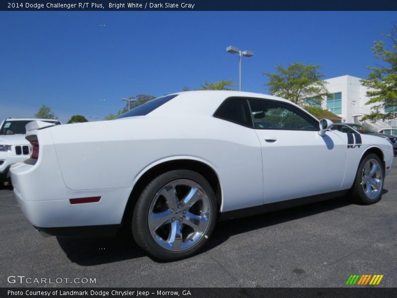 Bright White / Dark Slate Gray 2014 Dodge Challenger R/T Plus