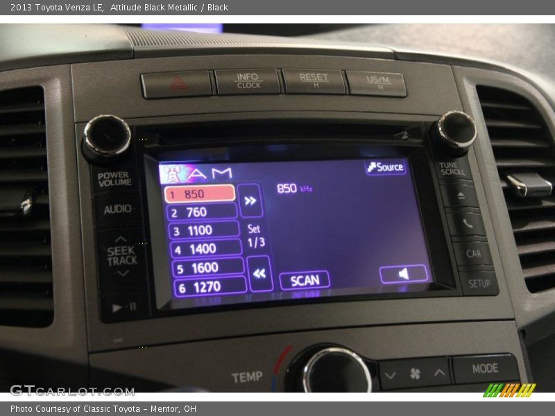 Attitude Black Metallic / Black 2013 Toyota Venza LE