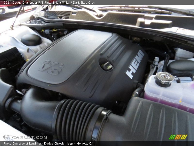 Bright White / Dark Slate Gray 2014 Dodge Challenger R/T Plus