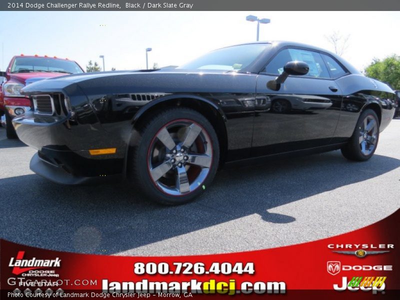 Black / Dark Slate Gray 2014 Dodge Challenger Rallye Redline