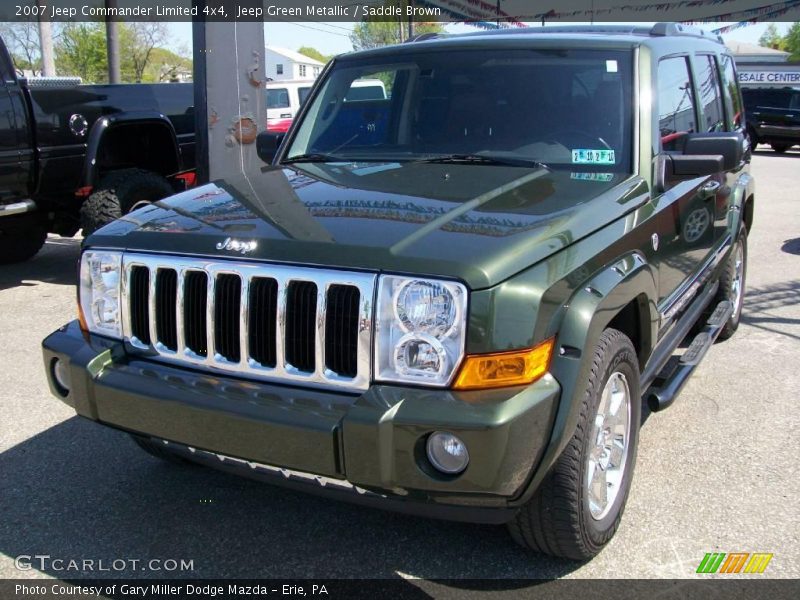 Jeep Green Metallic / Saddle Brown 2007 Jeep Commander Limited 4x4