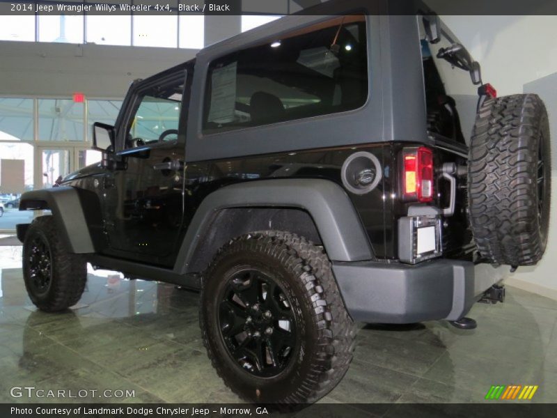 Black / Black 2014 Jeep Wrangler Willys Wheeler 4x4
