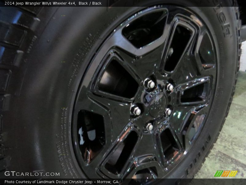 Black / Black 2014 Jeep Wrangler Willys Wheeler 4x4