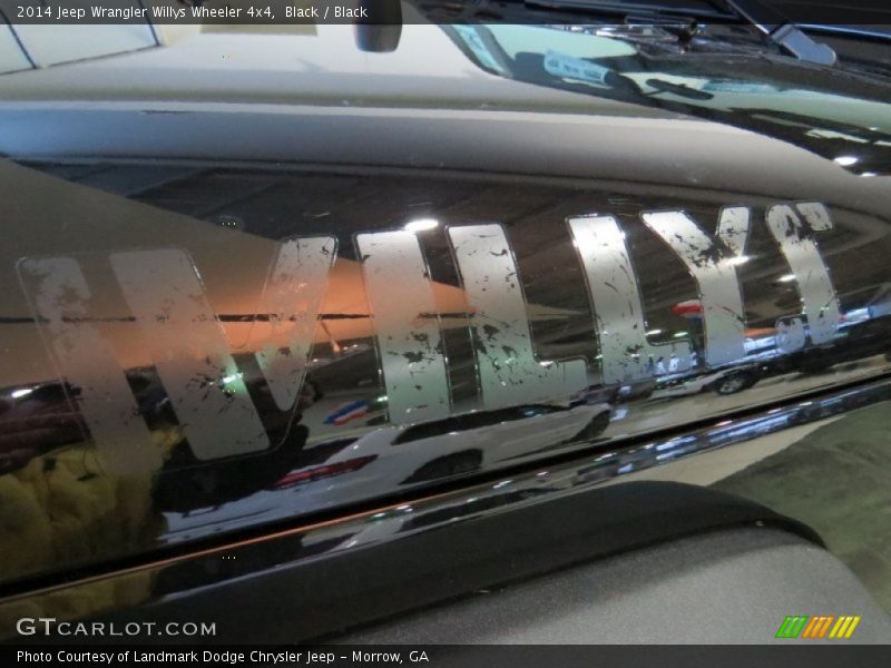 Black / Black 2014 Jeep Wrangler Willys Wheeler 4x4