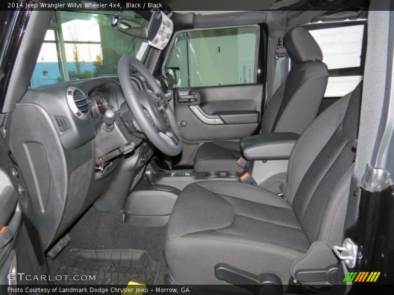 Black / Black 2014 Jeep Wrangler Willys Wheeler 4x4