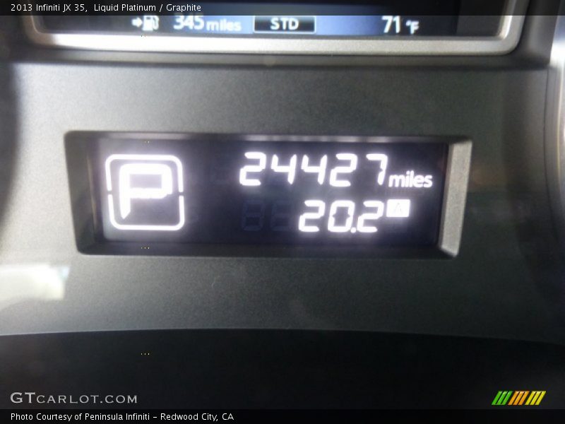Liquid Platinum / Graphite 2013 Infiniti JX 35