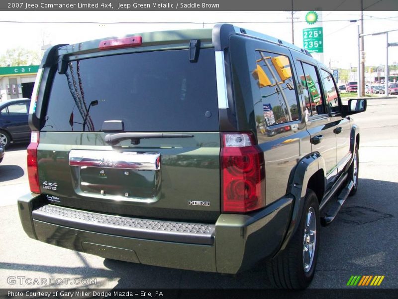 Jeep Green Metallic / Saddle Brown 2007 Jeep Commander Limited 4x4