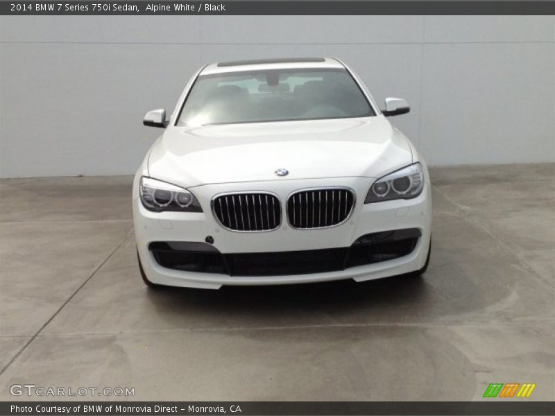 Alpine White / Black 2014 BMW 7 Series 750i Sedan