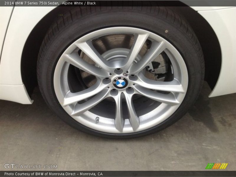 Alpine White / Black 2014 BMW 7 Series 750i Sedan