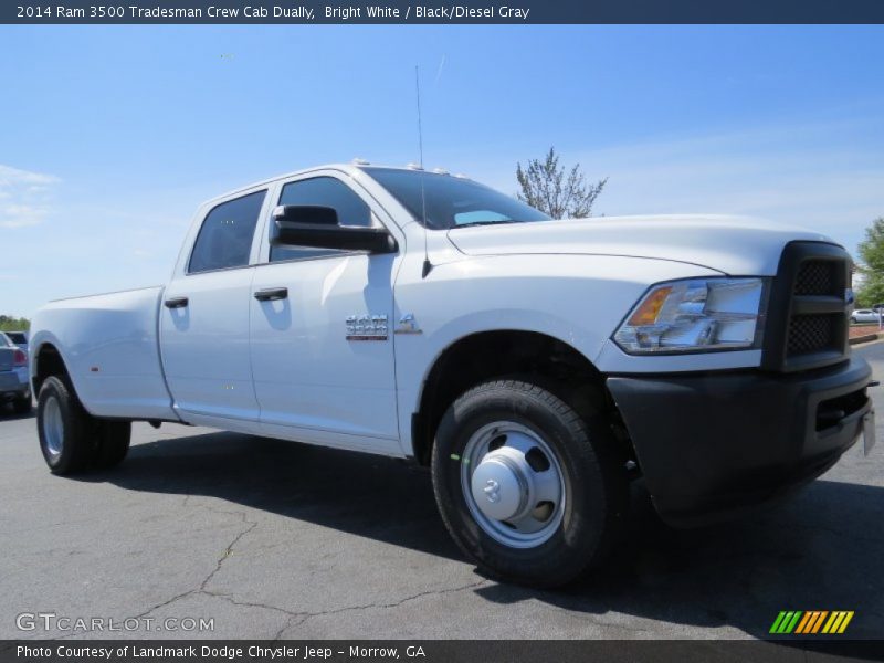 Front 3/4 View of 2014 3500 Tradesman Crew Cab Dually